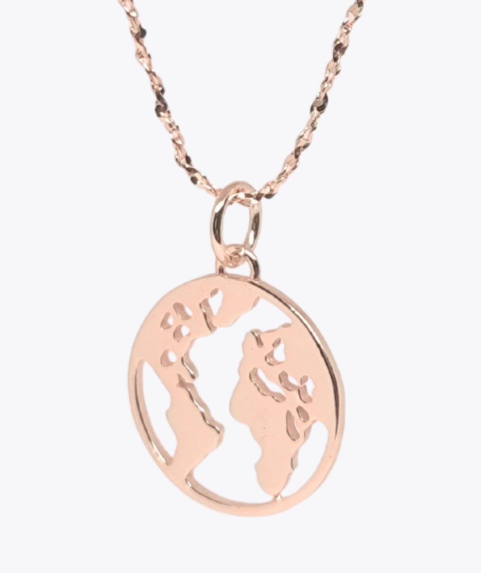 Golden Airplane Pendant